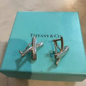 Tiffany & Co. Silver Paloma Graffiti Earrings